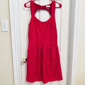 Anthropologie stretch lace dress